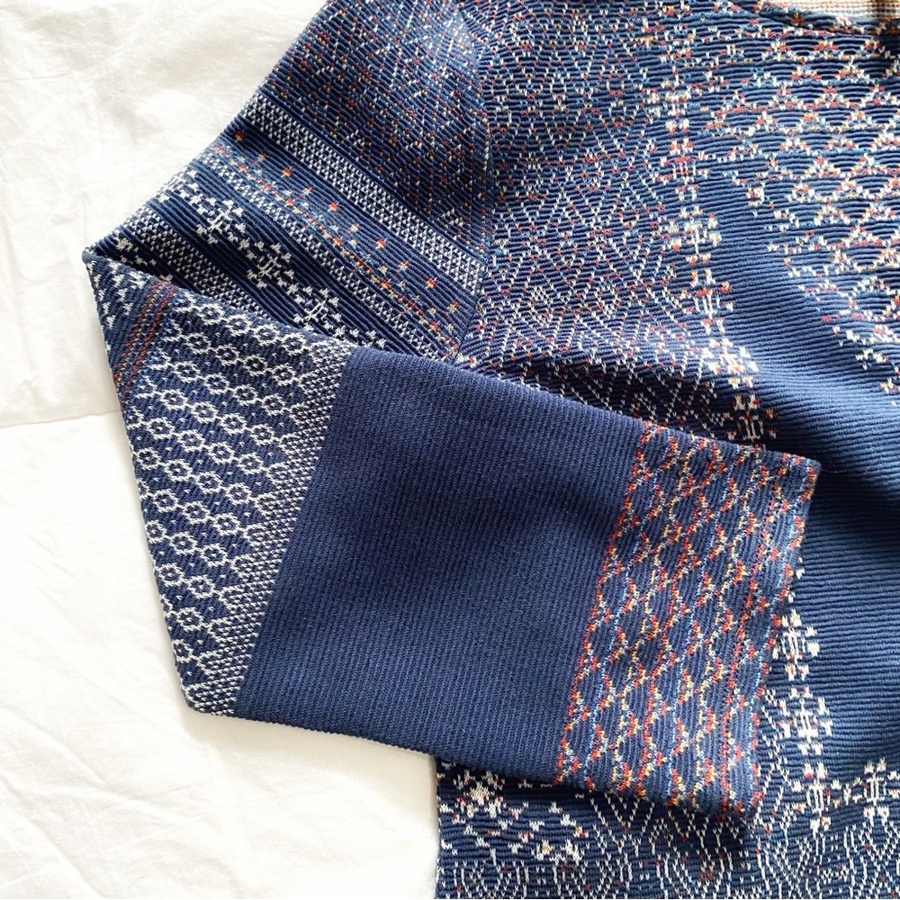 BCBGMaxAzria Blue Patterned Mini Dress - Picture 9 of 11